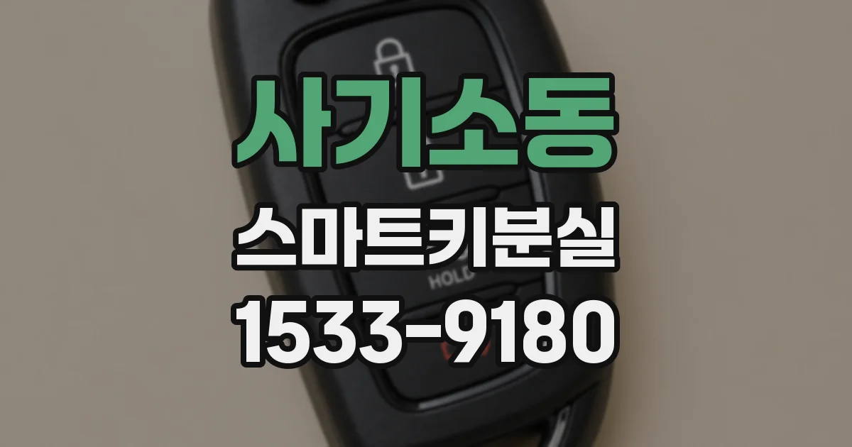 사기소동 스마트키분실