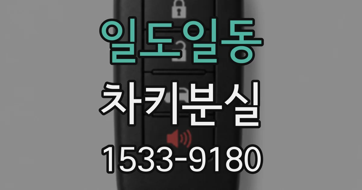 일도일동 차키분실