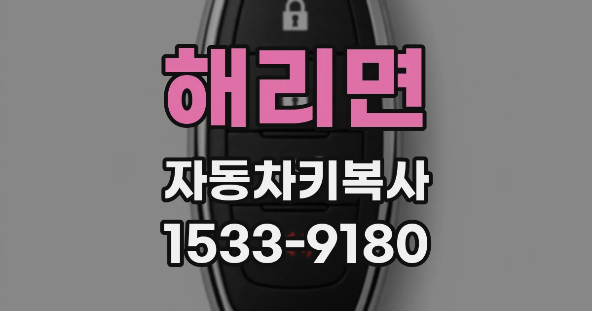 해리면 자동차키복사