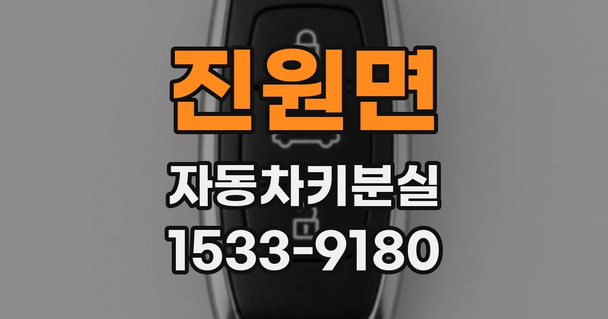 진원면 자동차키분실