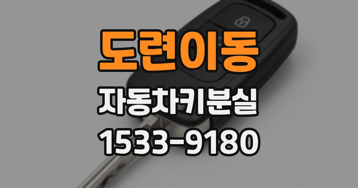 도련이동 자동차키분실
