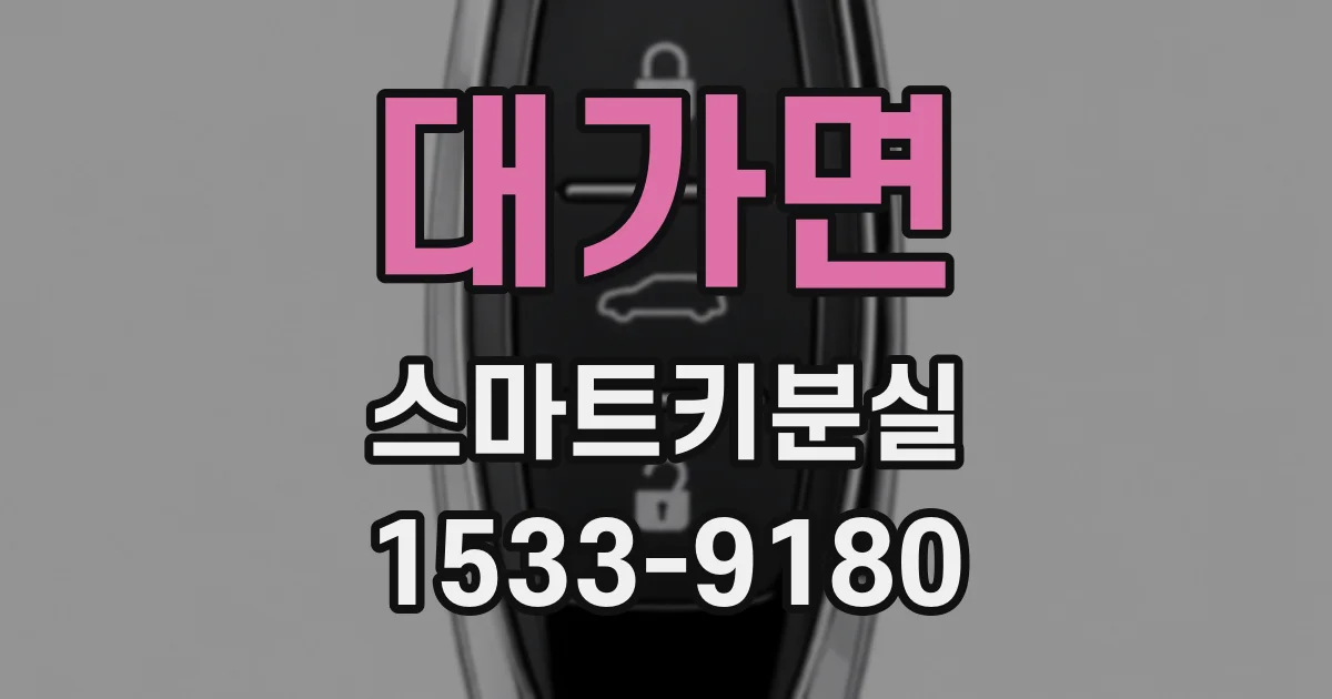 대가면 스마트키분실