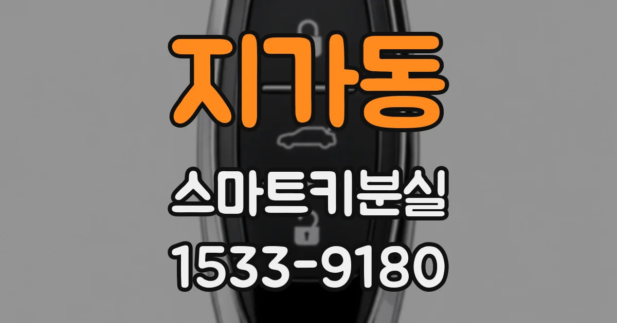 지가동 스마트키분실