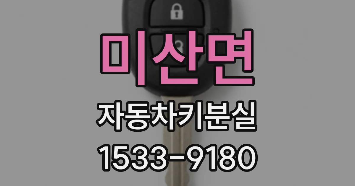 미산면 자동차키분실