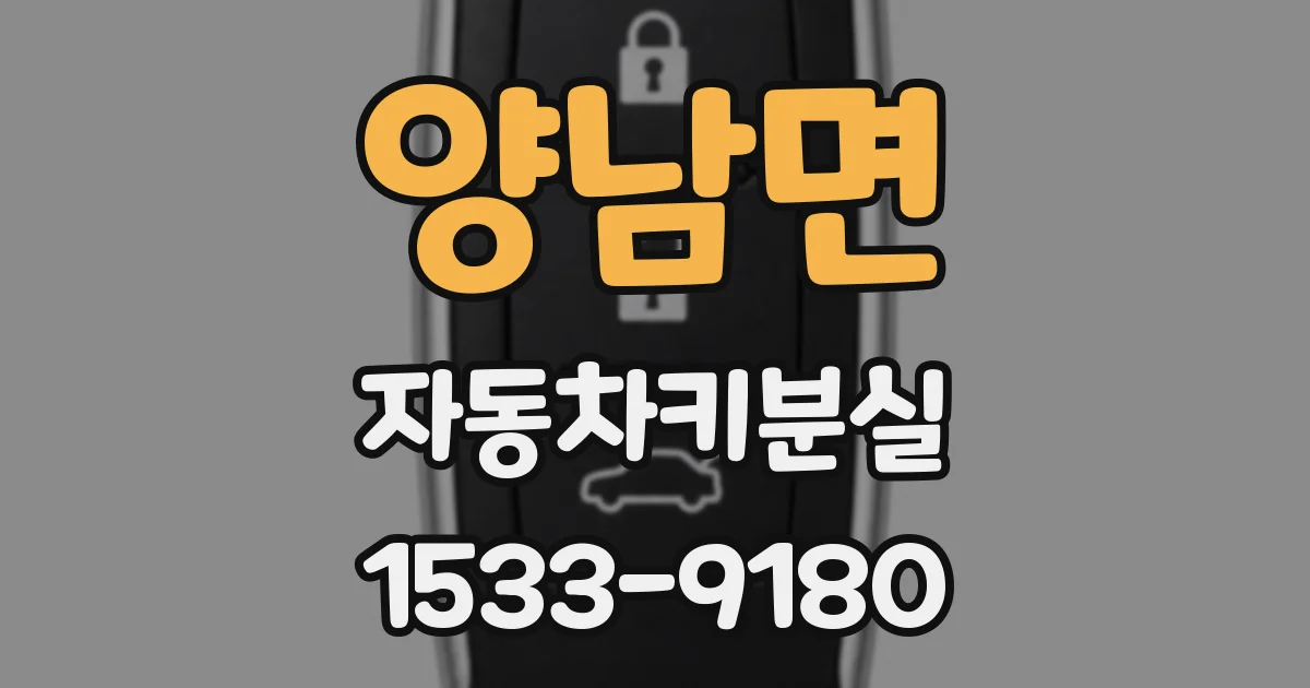 양남면 자동차키분실