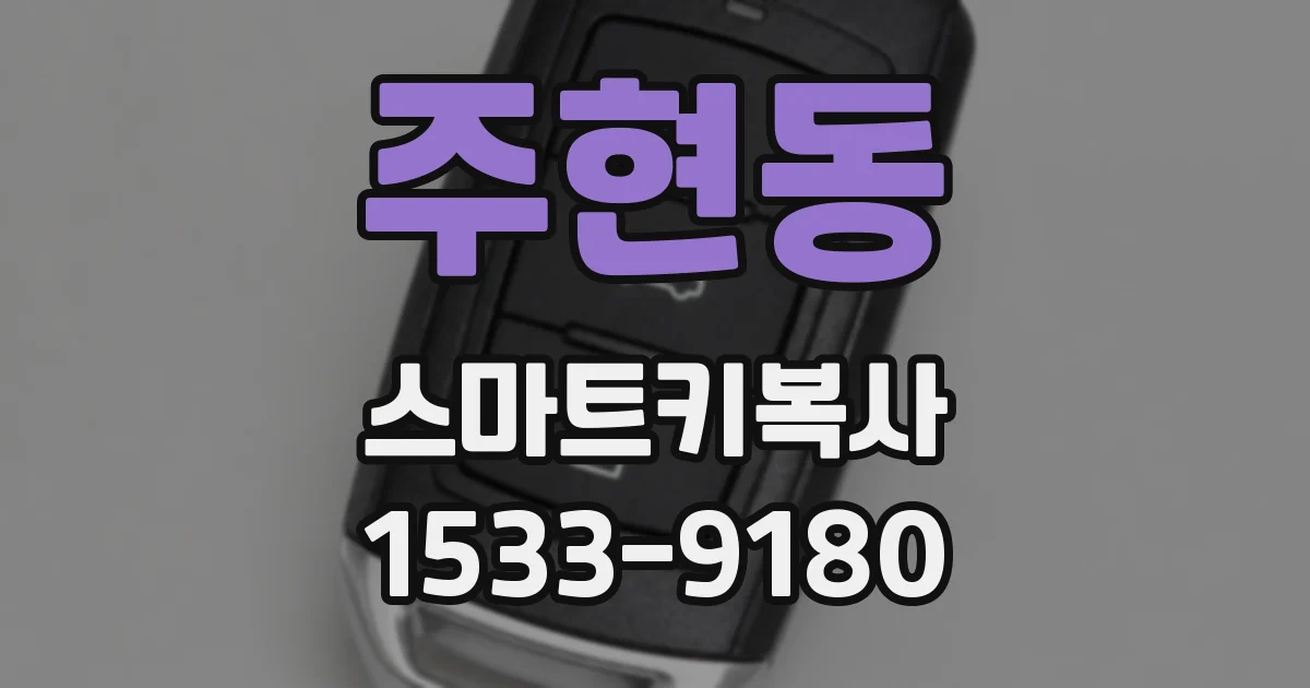 주현동 스마트키복사