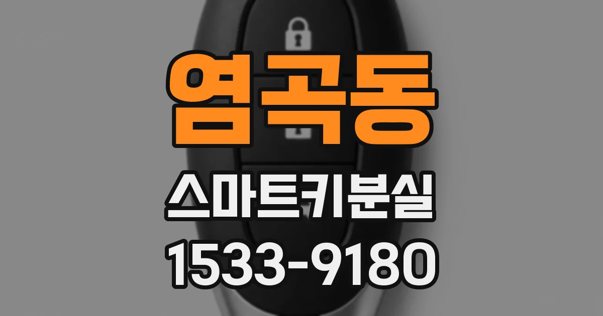 염곡동 스마트키분실