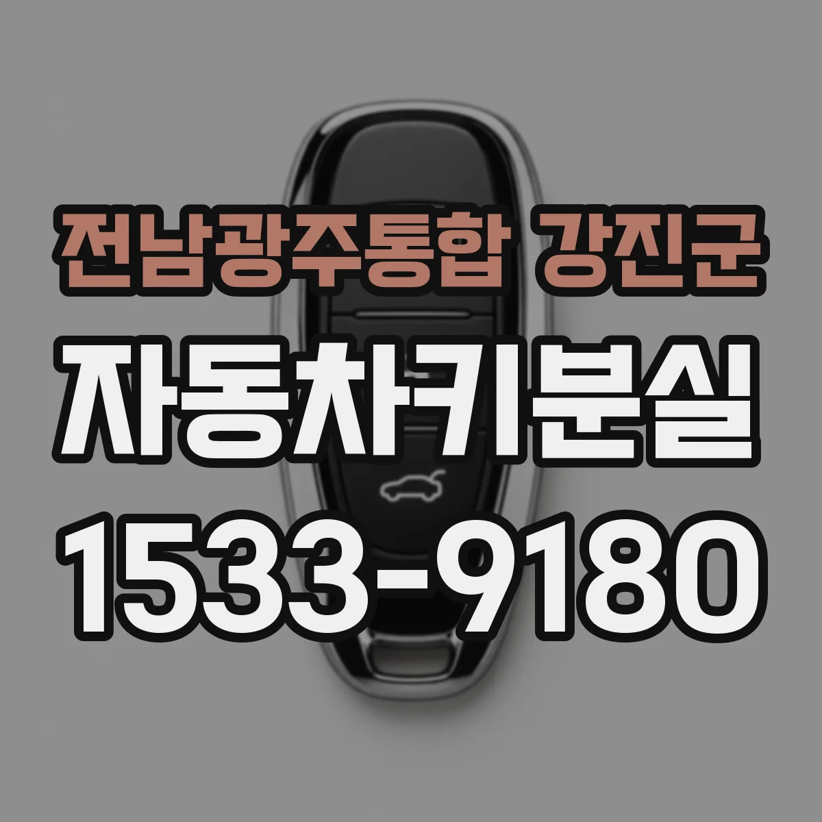 전남광주통합 강진군 자동차키분실
