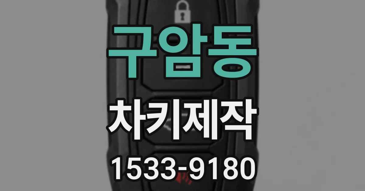 구암동 차키제작