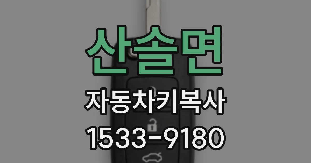 산솔면 자동차키복사