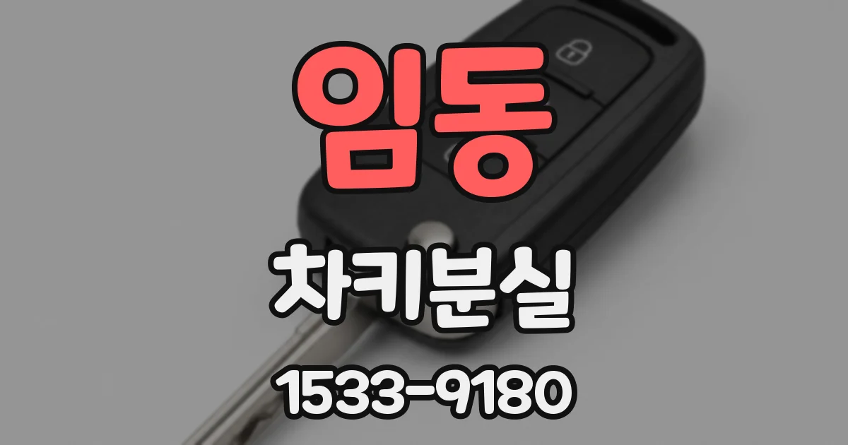 임동 차키분실