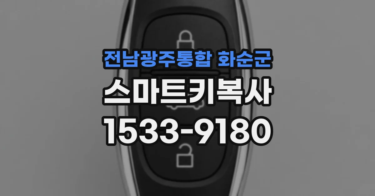 전남광주통합 화순군 스마트키복사