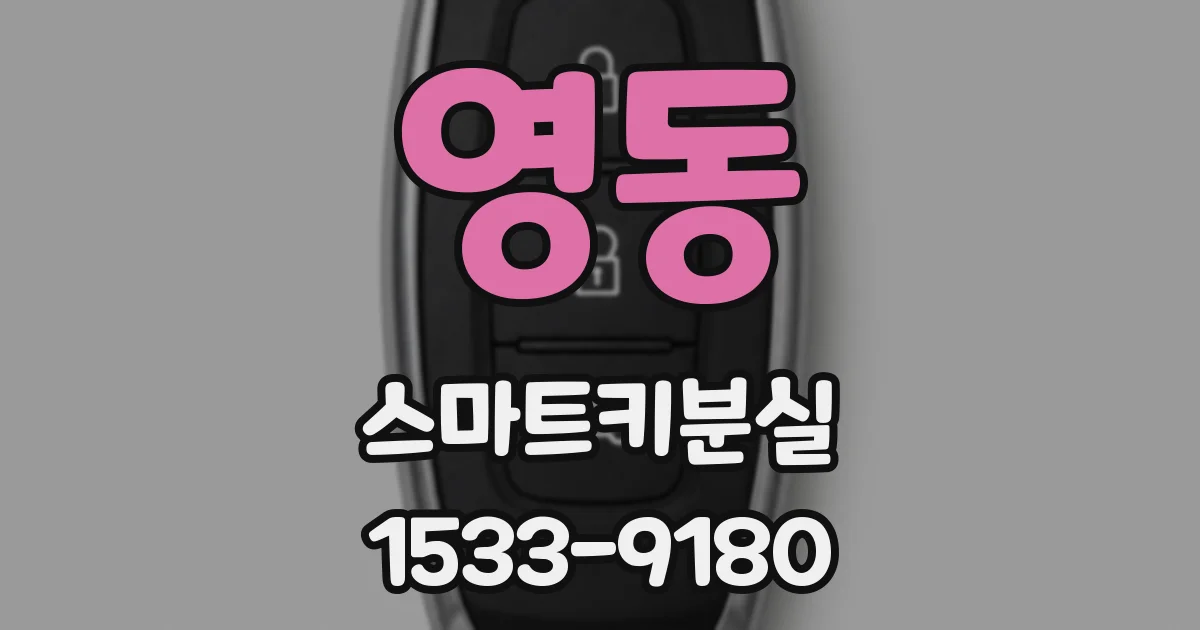 영동 스마트키분실