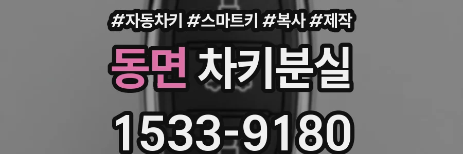 동면 차키분실