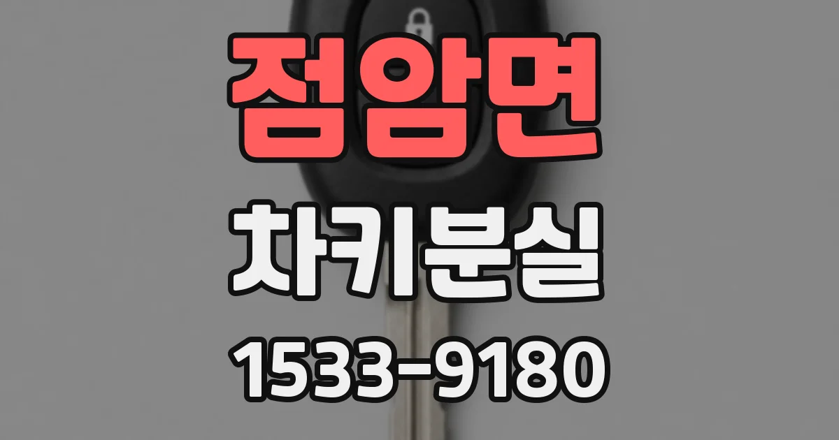 점암면 차키분실
