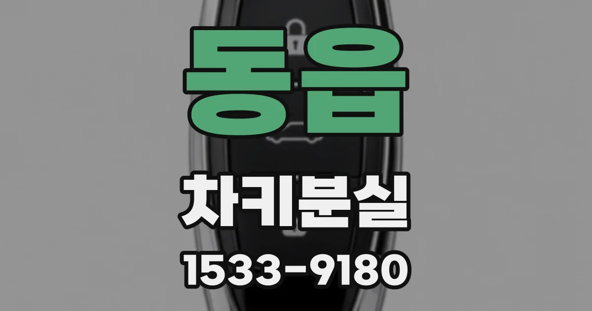 동읍 차키분실