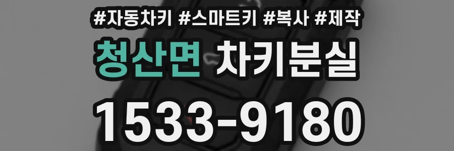 청산면 차키분실