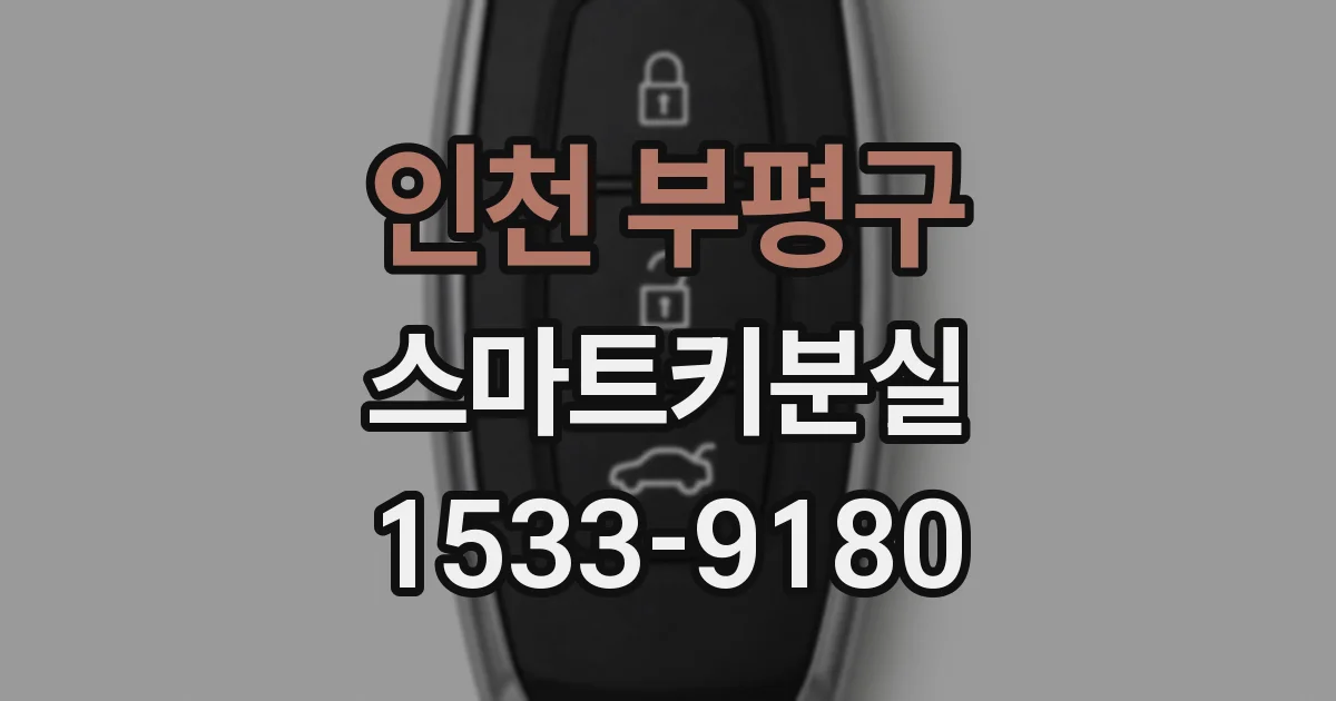 인천 부평구 스마트키분실