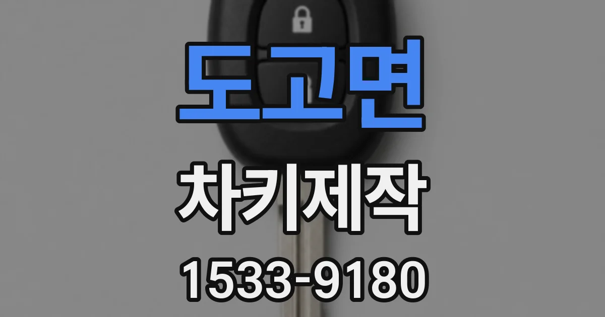 도고면 차키제작