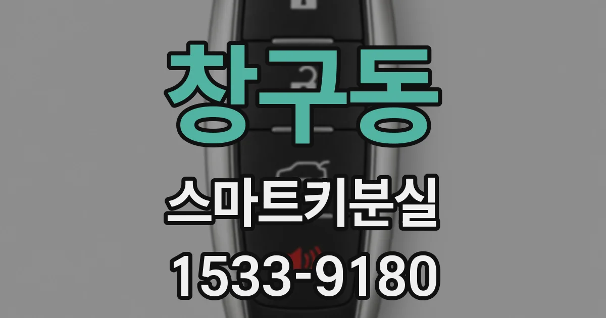 창구동 스마트키분실