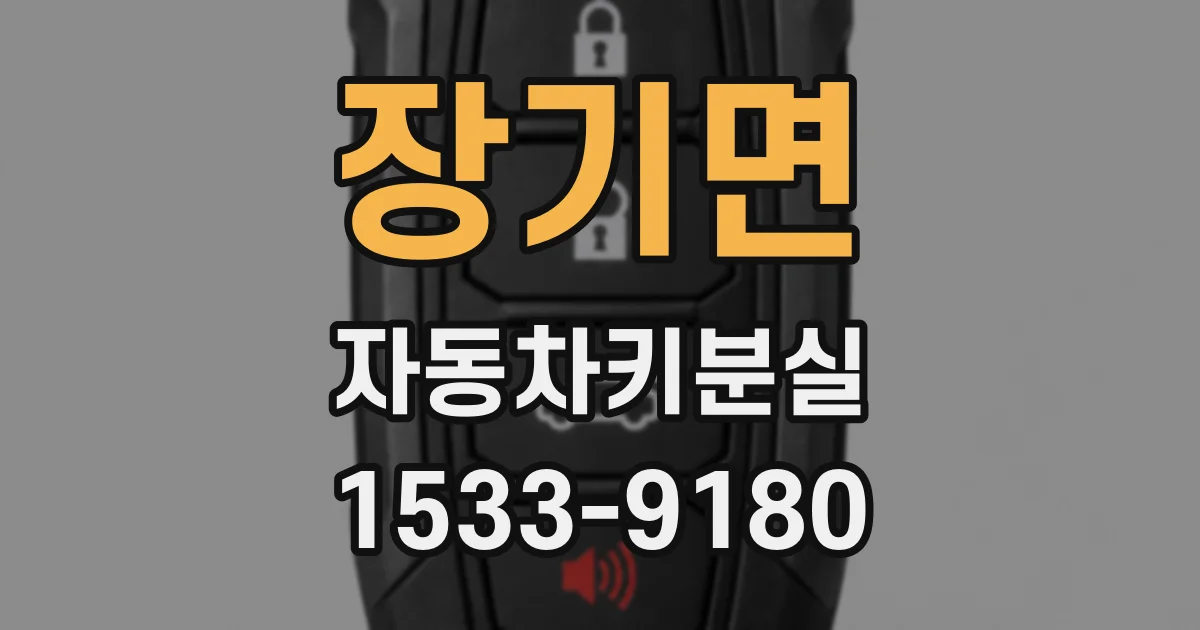 장기면 자동차키분실