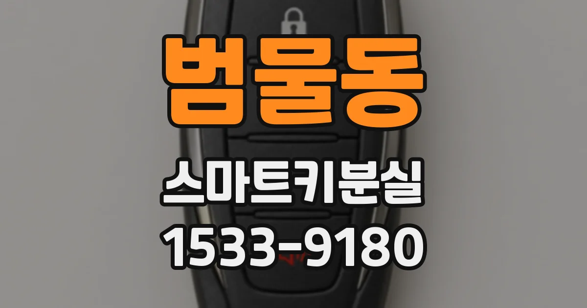 범물동 스마트키분실