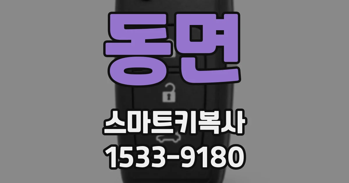 동면 스마트키복사