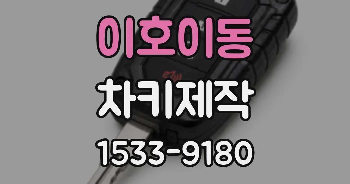 이호이동 차키제작