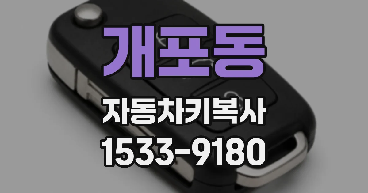 개포동 자동차키복사
