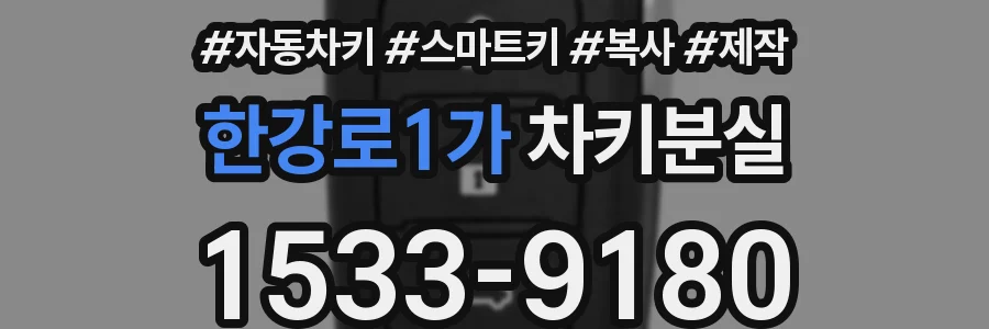 한강로1가 차키분실