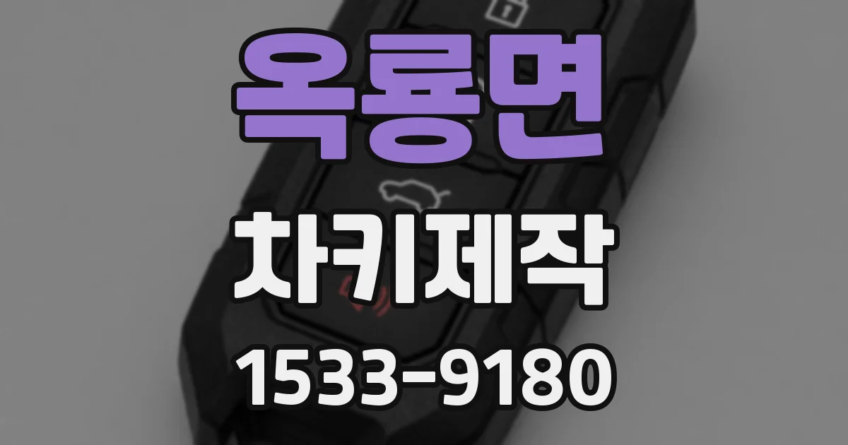 옥룡면 차키제작