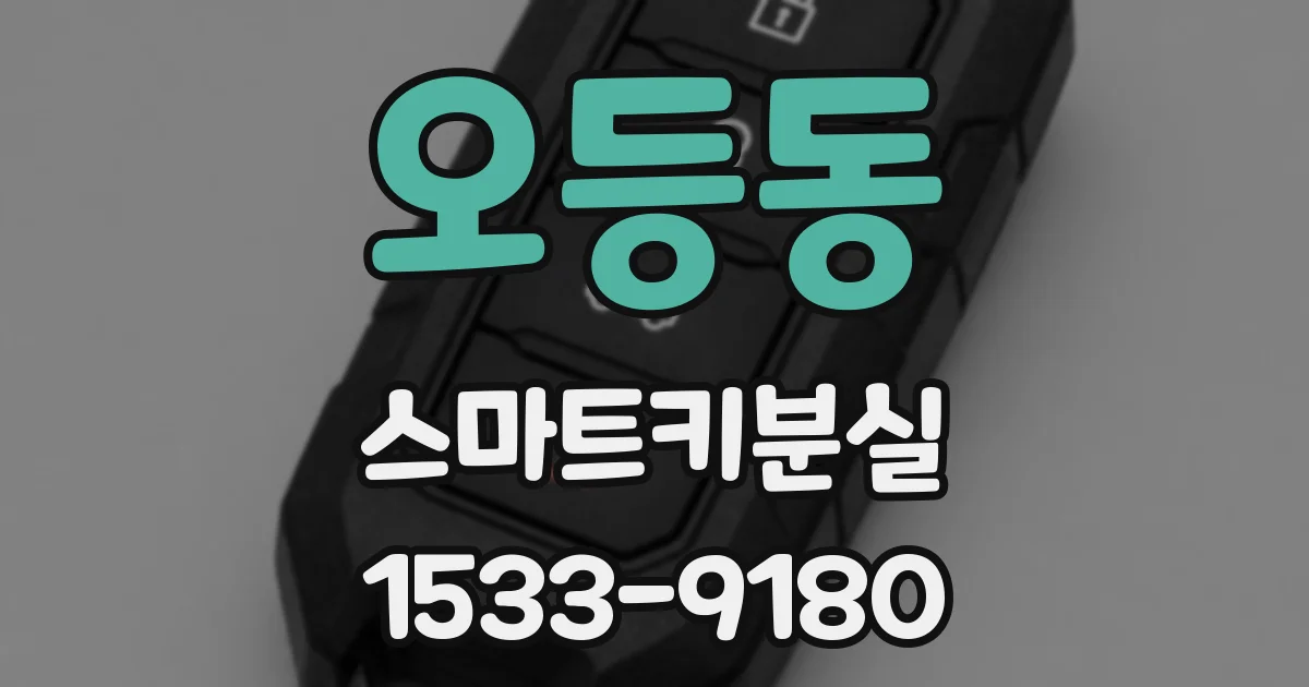 오등동 스마트키분실