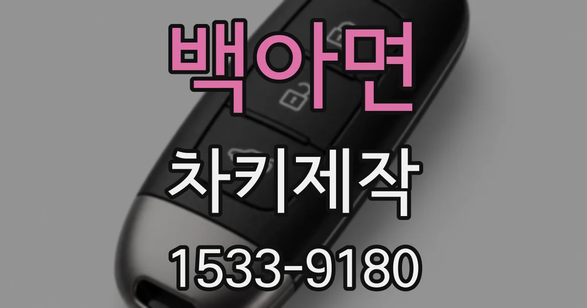 백아면 차키제작