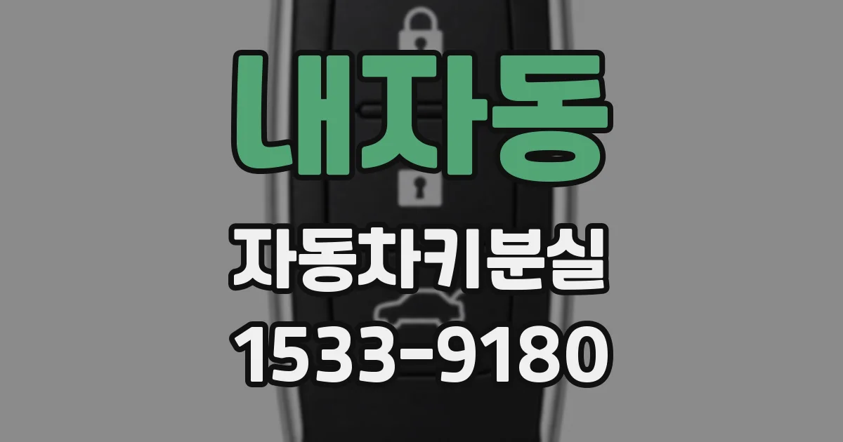 내자동 자동차키분실