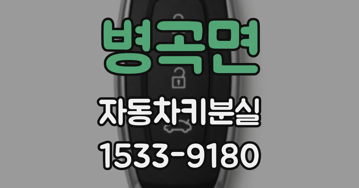 병곡면 자동차키분실