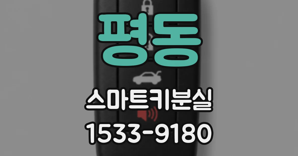 평동 스마트키분실