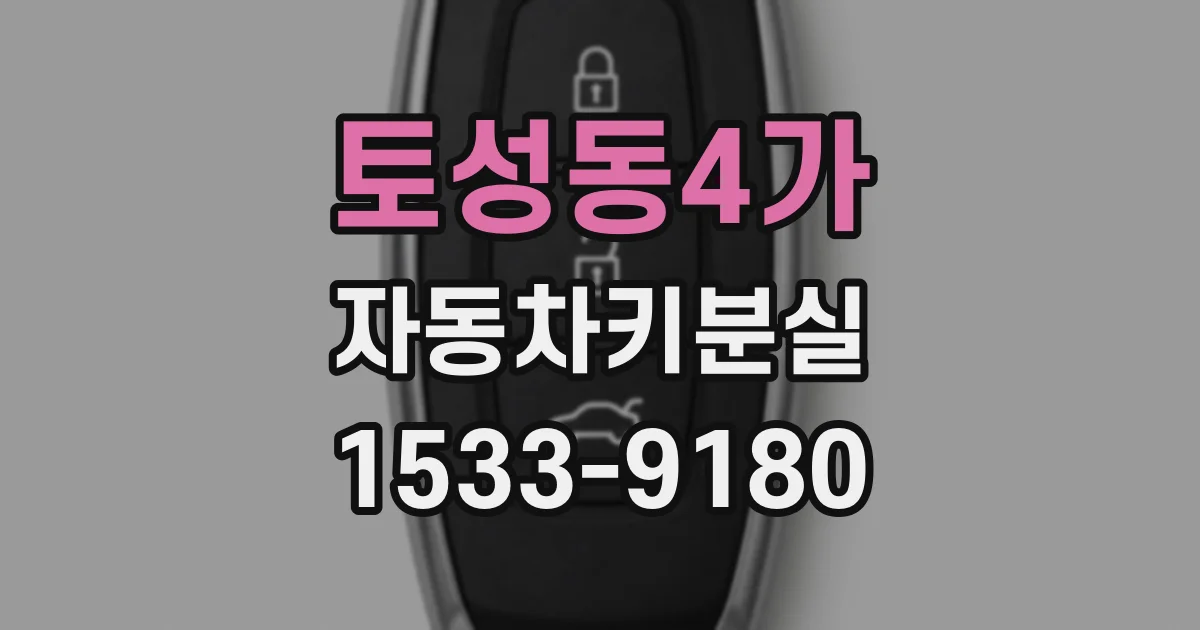 토성동4가 자동차키분실