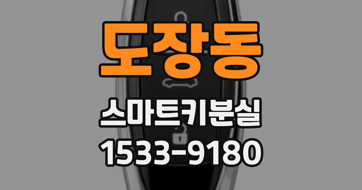 도장동 스마트키분실