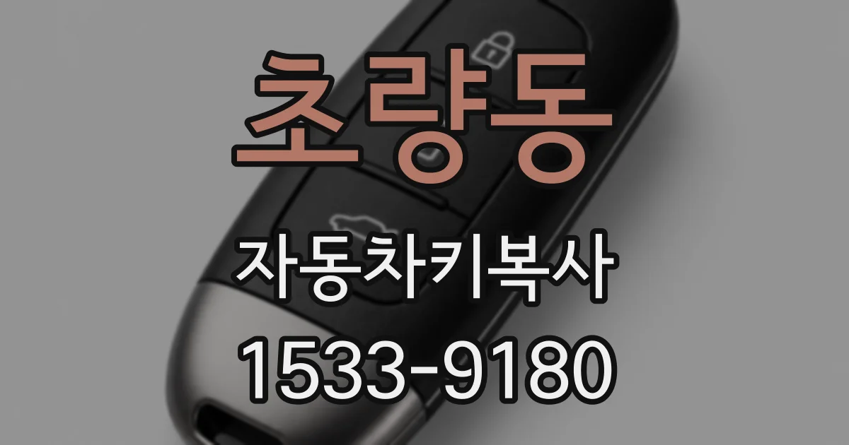 초량동 자동차키복사