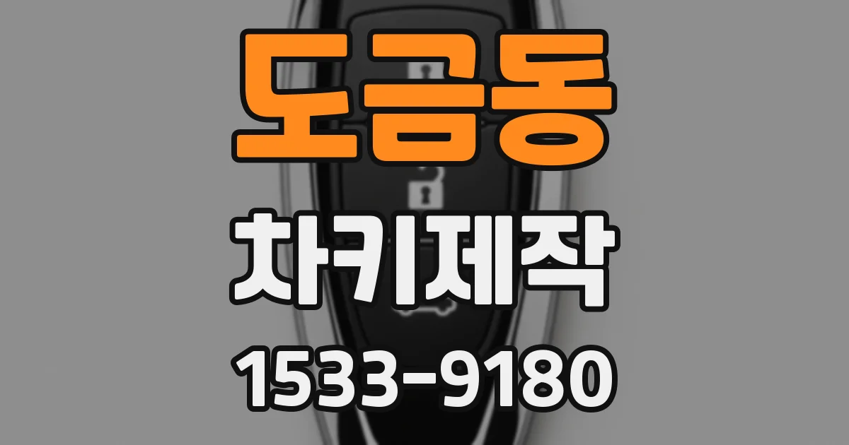 도금동 차키제작
