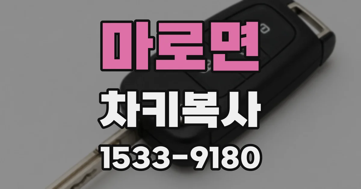 마로면 차키복사