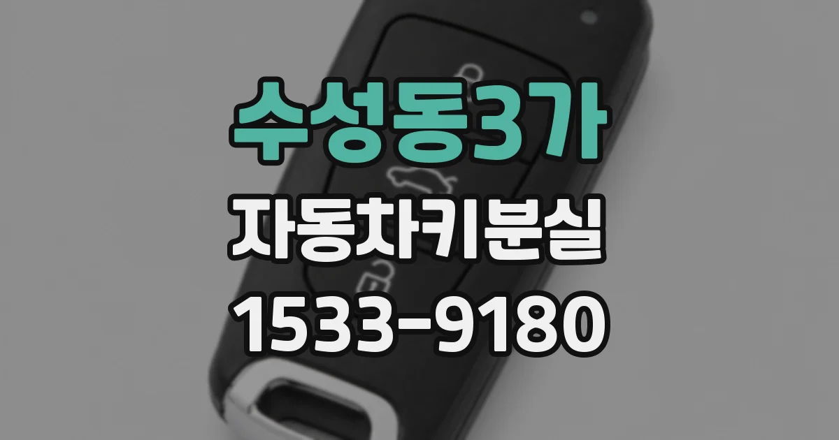 수성동3가 자동차키분실