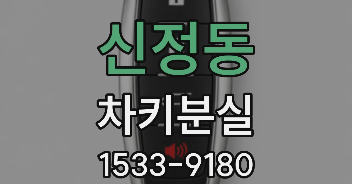 신정동 차키분실