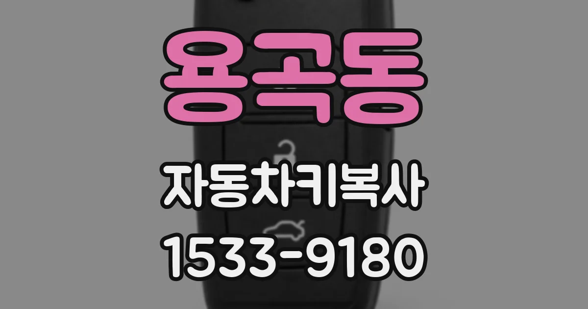 용곡동 자동차키복사