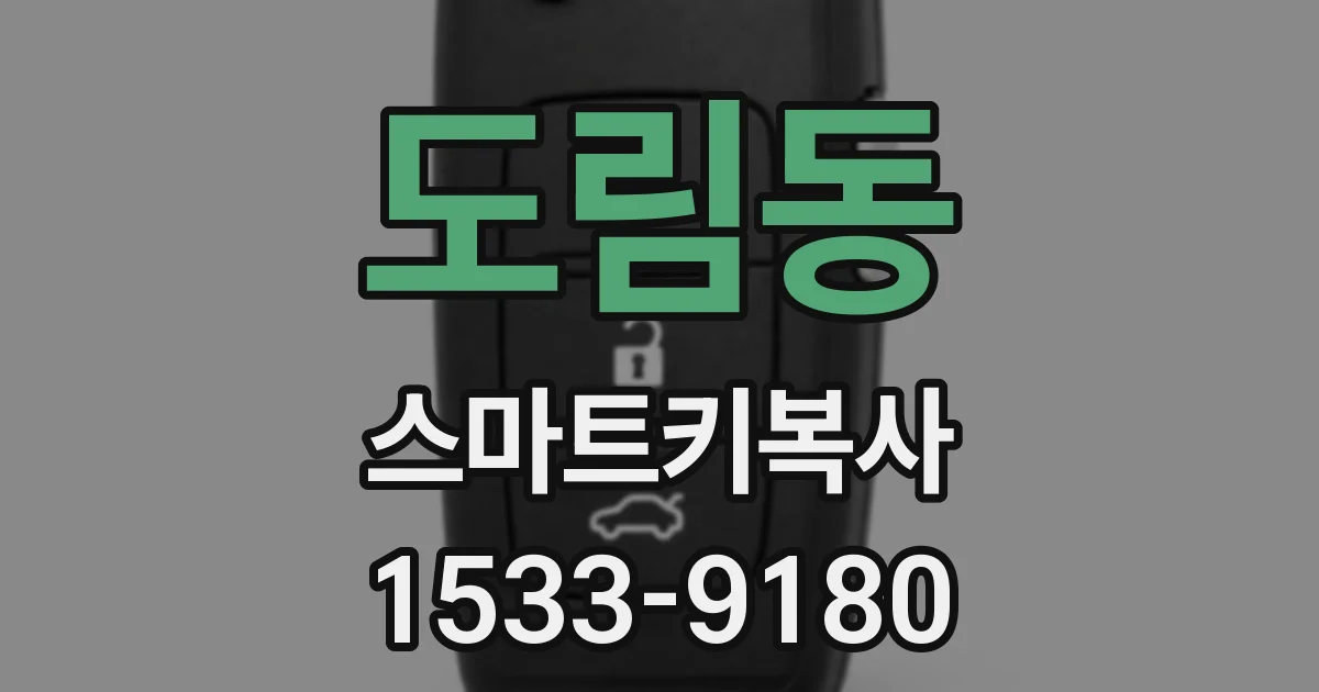 도림동 스마트키복사