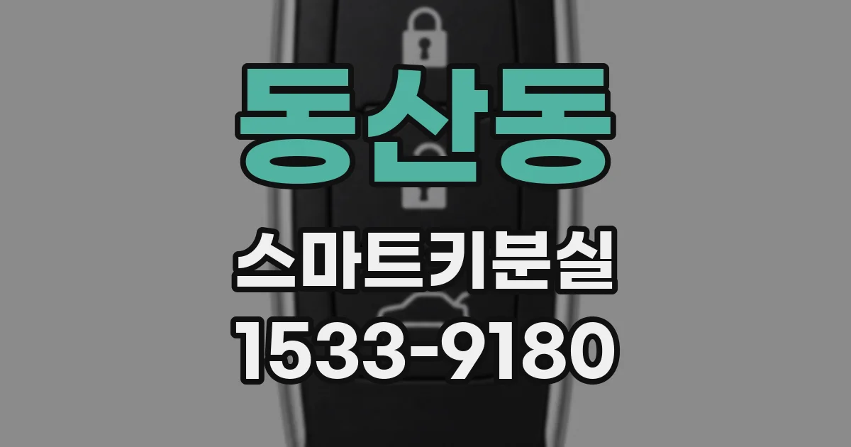 동산동 스마트키분실