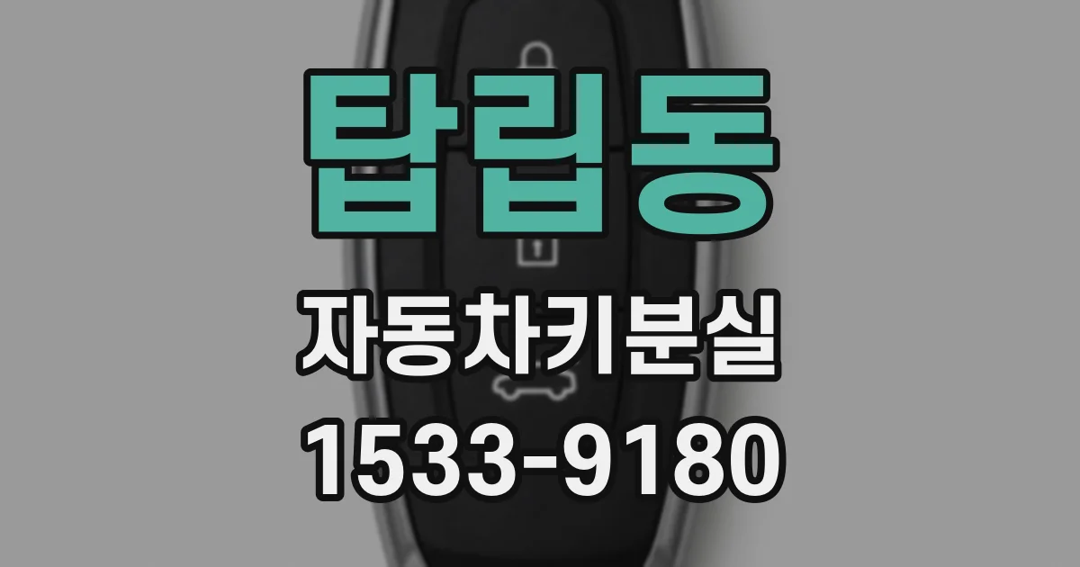 탑립동 자동차키분실