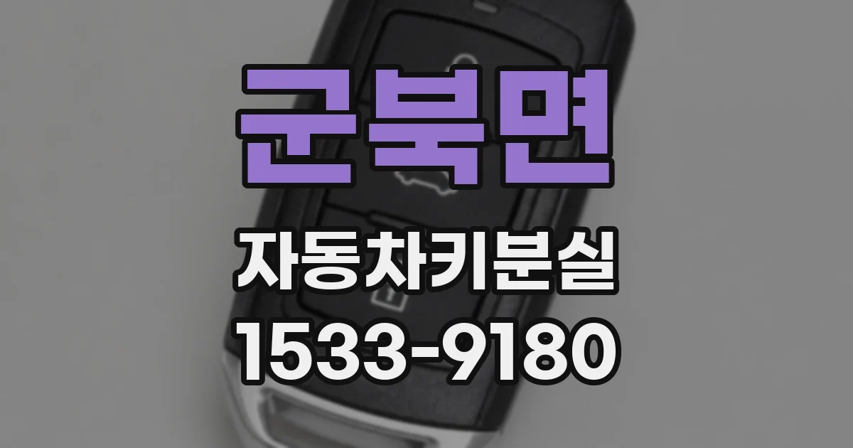 군북면 자동차키분실