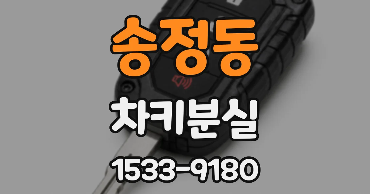 송정동 차키분실