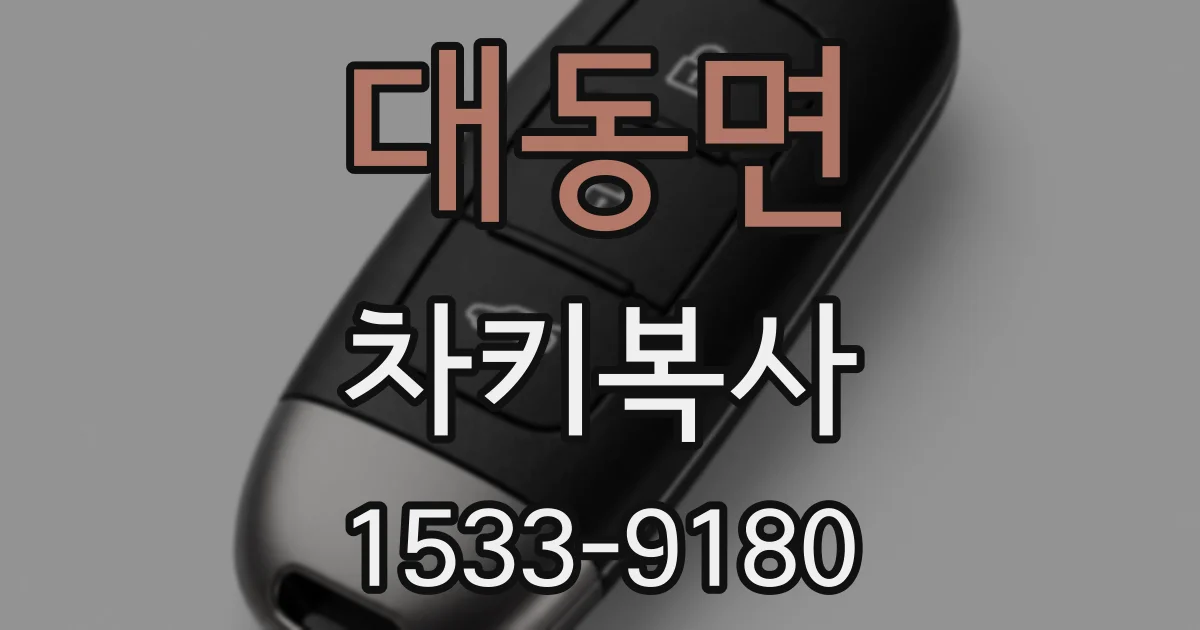 대동면 차키복사